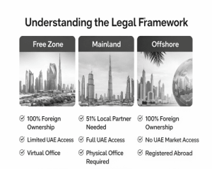 Understanding the Legal Framework (Free Zone vs Mainland vs Offshore)
